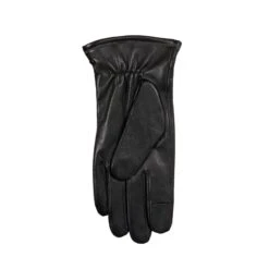 Men’s Touchscreen Lined Leather Gloves With Contrast Stitching -Dents Luxury Accessories Sales 5 9315 Black 3