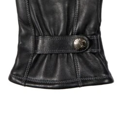 Men’s Touchscreen Lined Leather Gloves With Contrast Stitching -Dents Luxury Accessories Sales 5 9315 Black 4