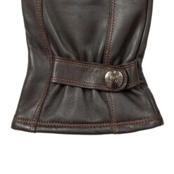 Men’s Touchscreen Lined Leather Gloves With Contrast Stitching -Dents Luxury Accessories Sales 5 9315 Brown 4