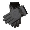 Men’s Touchscreen Lined Flannel And Leather Gloves