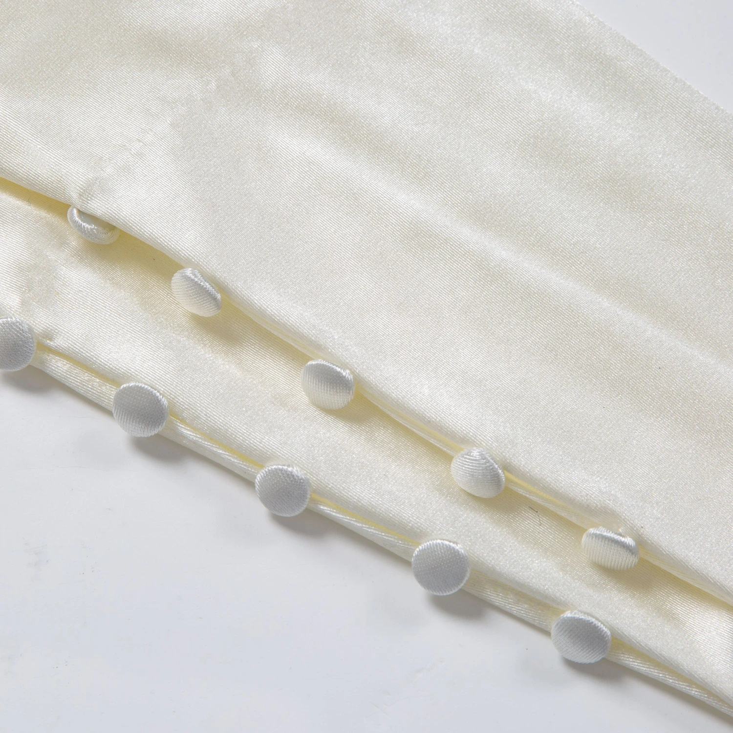 Women's Long Below-Elbow Satin Gloves With Buttons 6 Women's Long Below-Elbow Satin Gloves With Buttons - Image 6