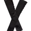 Women's Long Below-Elbow Satin Gloves With Buttons