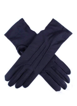 Women's Three-Point Matt Satin Gloves 20 Women's Three-Point Matt Satin Gloves -Dents Luxury Accessories Sales 6 2119Navy