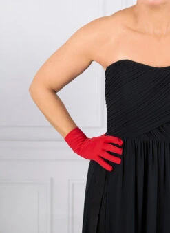 Women's Three-Point Matt Satin Gloves 27 Women's Three-Point Matt Satin Gloves -Dents Luxury Accessories Sales 6 2119 Berry