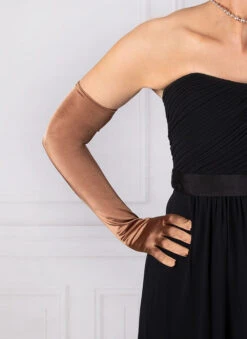 Women's Long Opera Satin Gloves -Dents Luxury Accessories Sales 6 2182 bronze 2 34cfd5d1 48f3 4049 958d 5a576a17c5ff