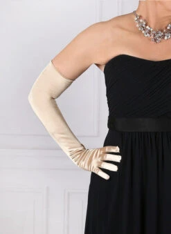 Women's Long Opera Satin Gloves -Dents Luxury Accessories Sales 6 2182 gold 2 b1c6d8e2 2194 4a60 a791 d9e322b392d8