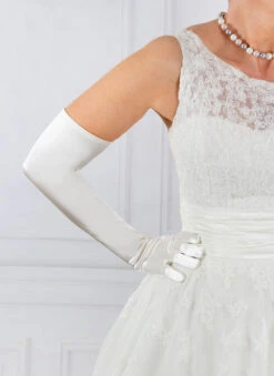 Women's Long Opera Satin Gloves -Dents Luxury Accessories Sales 6 2182 ivory b7d93cfe 1b2e 406e 9b4d 616511c0ebc9