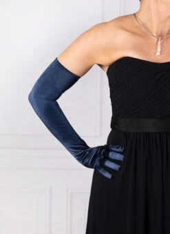 Women's Long Opera Satin Gloves -Dents Luxury Accessories Sales 6 2182 navy 2 42becee4 046b 499e 84fd 260b20e5efa9