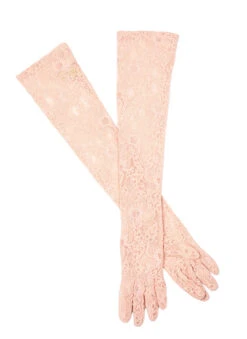 Women's Long Opera Lace Gloves -Dents Luxury Accessories Sales 6 2268Blush