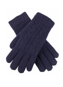 Women's Cable Knit Gloves -Dents Luxury Accessories Sales 6 3186 navy e28dfa49 61f1 450f b39f f6e4ea6f959a