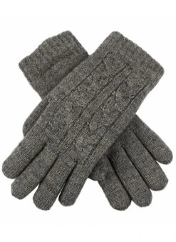 Women's Cable Knit Gloves -Dents Luxury Accessories Sales 6 3186 20charcoal 2037a846 c2e6 475b aea5 255be43682b1