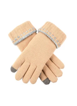 Women's Touchscreen Knitted Gloves 11 Women's Touchscreen Knitted Gloves -Dents Luxury Accessories Sales 6 3253 Camel Dove Grey