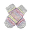 Women’s Jacquard Multi-Colour Fair Isle Knitted Mittens
