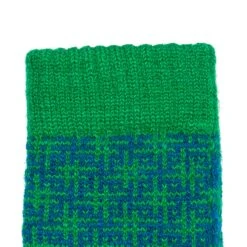 Women’s Jacquard Knitted Gloves With Hash Symbol Pattern -Dents Luxury Accessories Sales 6 3275 Teal Emerald 5