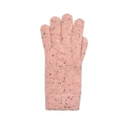 Women’s Cable Knit Gloves With Marl Yarn 34 Women’s Cable Knit Gloves With Marl Yarn -Dents Luxury Accessories Sales 6 3278 Powder Pink 2