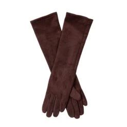 Women’s Touchscreen Long Below-Elbow Velour-Lined Faux Suede Gloves 11 Women’s Touchscreen Long Below-Elbow Velour-Lined Faux Suede Gloves -Dents Luxury Accessories Sales 6 4269 Conker