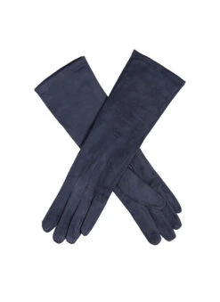 Women’s Touchscreen Long Below-Elbow Velour-Lined Faux Suede Gloves 9 Women’s Touchscreen Long Below-Elbow Velour-Lined Faux Suede Gloves -Dents Luxury Accessories Sales 6 4269 Navy