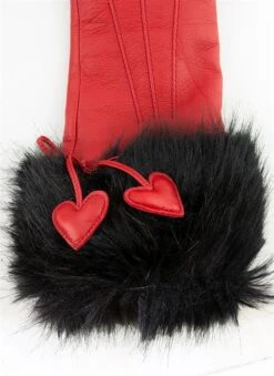 Women's Three-Point Wool-Lined Leather Gloves With Hearts And Faux Fur Cuffs 7 Women's Three-Point Wool-Lined Leather Gloves With Hearts And Faux Fur Cuffs -Dents Luxury Accessories Sales 7 1002 3 9a7788c8 7361 4630 bd01 59a3d61897c1