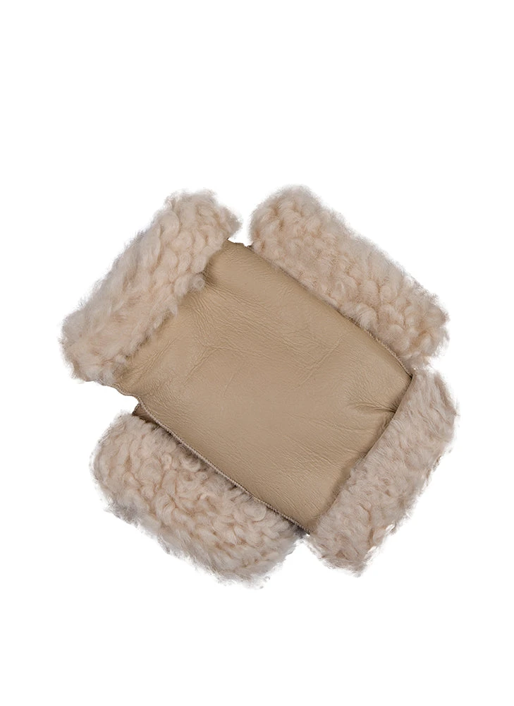 Women's Fingerless Sheepskin Mittens 16 Women's Fingerless Sheepskin Mittens - Image 16