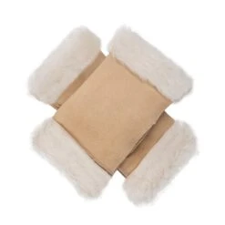 Women's Fingerless Sheepskin Mittens 36 Women's Fingerless Sheepskin Mittens -Dents Luxury Accessories Sales 7 1073 Camel Suede 1