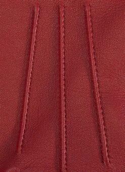 Women's Three-Point Lined Leather Gloves -Dents Luxury Accessories Sales 7 1125 20berry 201