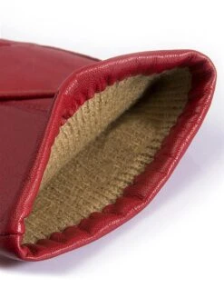 Women's Three-Point Lined Leather Gloves -Dents Luxury Accessories Sales 7 1125 20berry 203