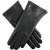 Women's Three-Point Cashmere-Lined Leather Gloves