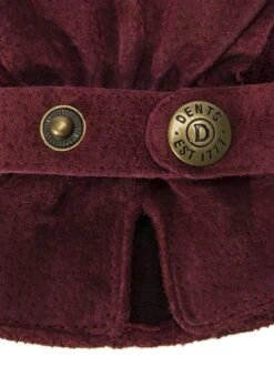 Women's Three-Point Fleece-Lined Suede Gloves -Dents Luxury Accessories Sales 7 1171 20claret 201 a1cf2ea4 0b93 413d a550 da007fd8d104