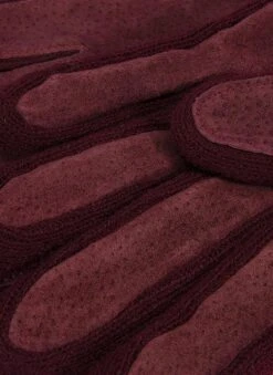 Women's Three-Point Fleece-Lined Suede Gloves -Dents Luxury Accessories Sales 7 1171 20claret 203 31f71eeb d731 441c 9830 78195663aed8