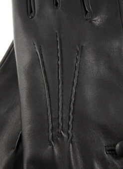 Women's Three-Point Cashmere-Lined Leather Gloves With Buttons 9 Women's Three-Point Cashmere-Lined Leather Gloves With Buttons -Dents Luxury Accessories Sales 7 2060 20black 202