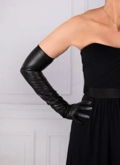 Women's Three-Point Long Opera Leather Gloves -Dents Luxury Accessories Sales 7 2190 20black 202 109e74c3 169c 4477 9986 9846052fc16b