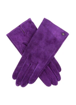 Women's Lined Suede Gloves -Dents Luxury Accessories Sales 7 2317 amythest 04a044b1 2aeb 46fb bccd 3f9fb6a489ec