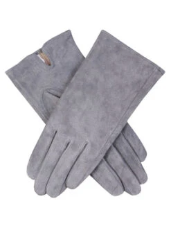 Women's Lined Suede Gloves -Dents Luxury Accessories Sales 7 2317 20charcoal a27605a8 4671 4236 ba66 f138eb454115