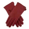 Women's Single-Point Faux Fur-Lined Leather Gloves