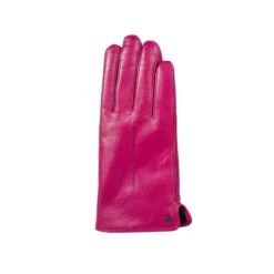 Women’s Touchscreen Single-Point Faux Fur-Lined Leather Gloves -Dents Luxury Accessories Sales 7 2461 Fuchsia 2
