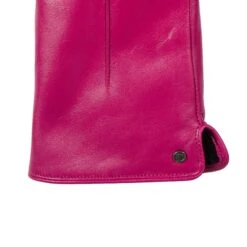 Women’s Touchscreen Single-Point Faux Fur-Lined Leather Gloves -Dents Luxury Accessories Sales 7 2461 Fuchsia 4