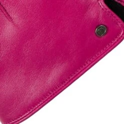 Women’s Touchscreen Single-Point Faux Fur-Lined Leather Gloves -Dents Luxury Accessories Sales 7 2461 Fuchsia 9