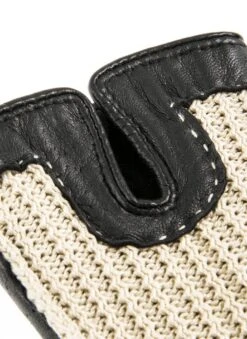 Women's Handsewn Crochet-Back Imitation Peccary Leather Driving Gloves -Dents Luxury Accessories Sales 7 3000 20black 201