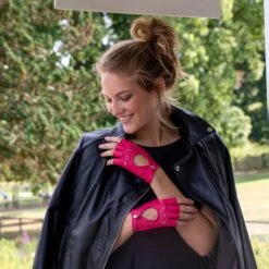 Women’s Fingerless Leather Driving Gloves -Dents Luxury Accessories Sales 7 3007 Fuchsia 5d7586cb c733 4ab0 afa8 a14931998023