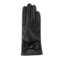 Women’s Touchscreen Wool-Lined Leather Gloves With Bow 26 Women’s Touchscreen Wool-Lined Leather Gloves With Bow -Dents Luxury Accessories Sales 7 5020 Black 2