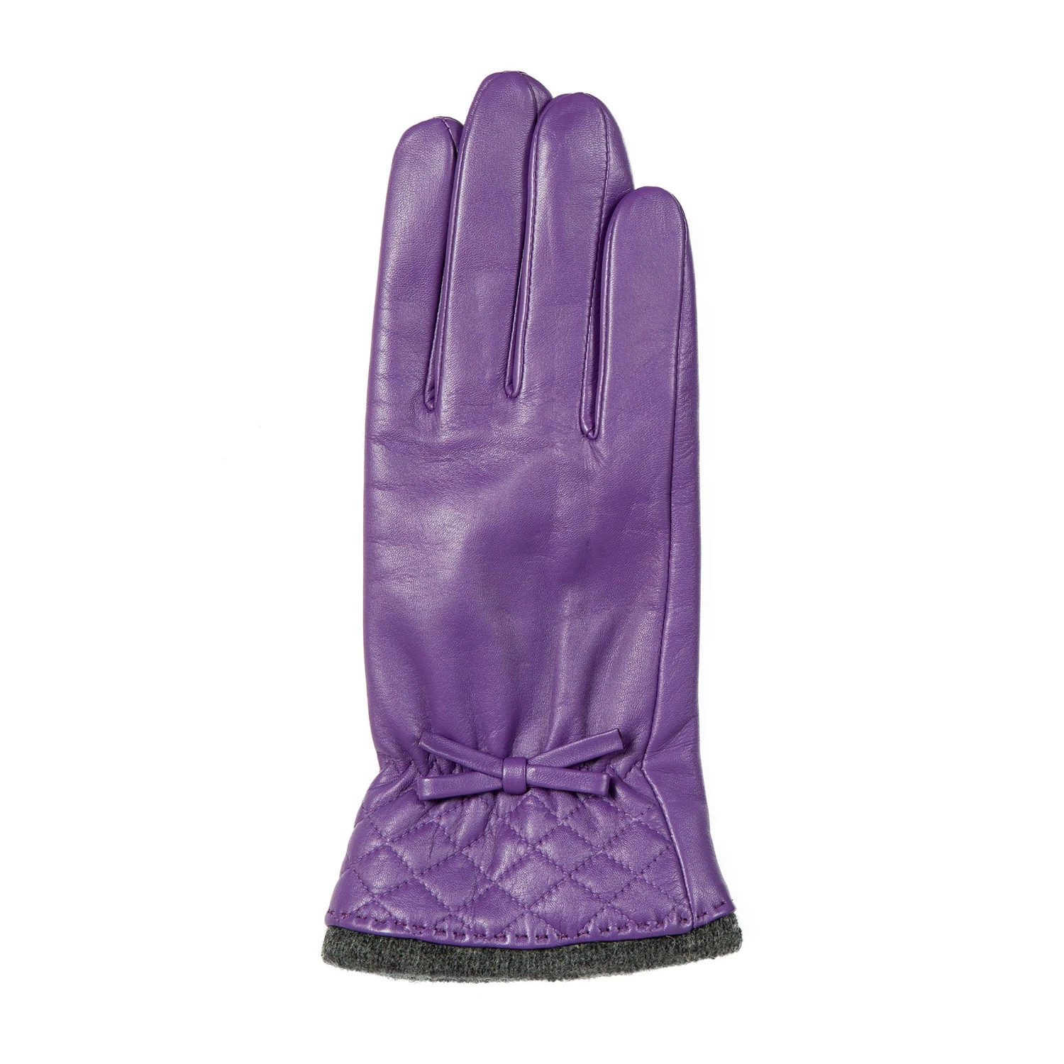 Women’s Wool-Lined Leather Gloves With Quilted Cuffs And Bow 17 Women’s Wool-Lined Leather Gloves With Quilted Cuffs And Bow - Image 17
