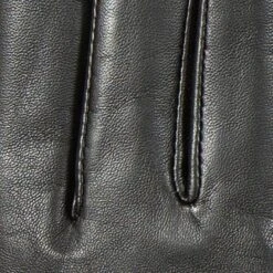 Women’s Touchscreen Faux Fur-Lined Leather Gloves With Zip -Dents Luxury Accessories Sales 7 5022 Black 6