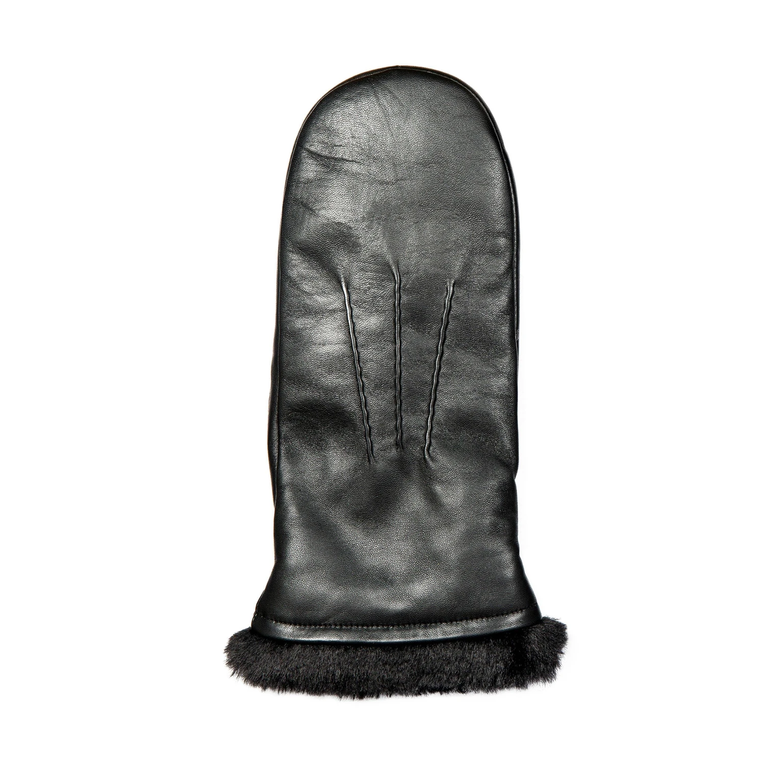 Women’s Three-Point Faux Fur-Lined Leather Mittens 20 Women’s Three-Point Faux Fur-Lined Leather Mittens - Image 20