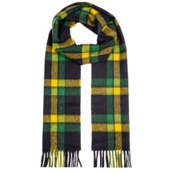 Heritage Bold Check Cashmere Scarf With Tassels 23 Heritage Bold Check Cashmere Scarf With Tassels -Dents Luxury Accessories Sales CASHMERE SCARF IN DANDELION
