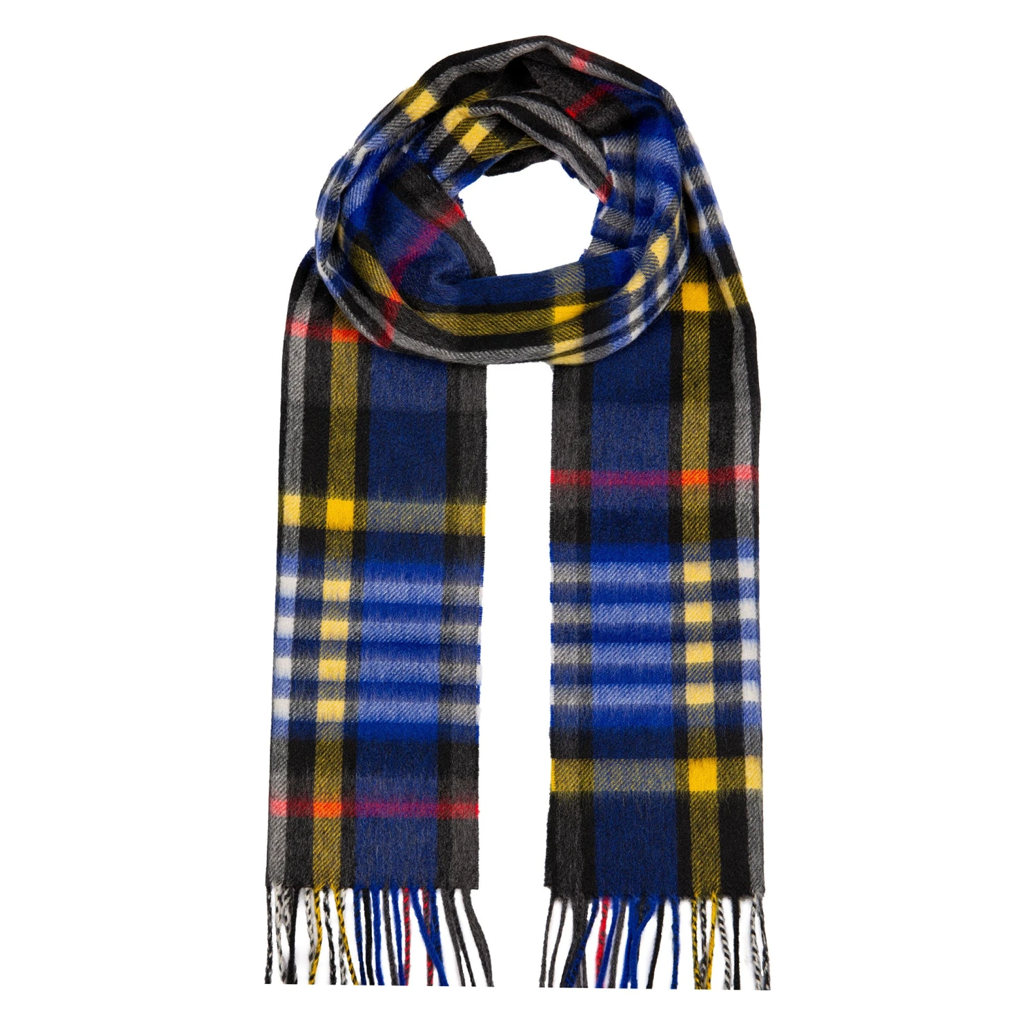 Heritage Bold Check Cashmere Scarf With Tassels 13 Heritage Bold Check Cashmere Scarf With Tassels - Image 13