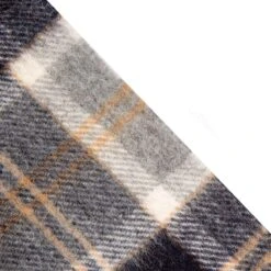 Heritage Tartan Check Cashmere Scarf With Tassels -Dents Luxury Accessories Sales CASHMERE SCARF SILVER BANNOCKBANE 2