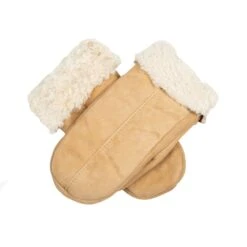 Women's Sheepskin Mittens -Dents Luxury Accessories Sales Womens sheepskin mittens camel seude