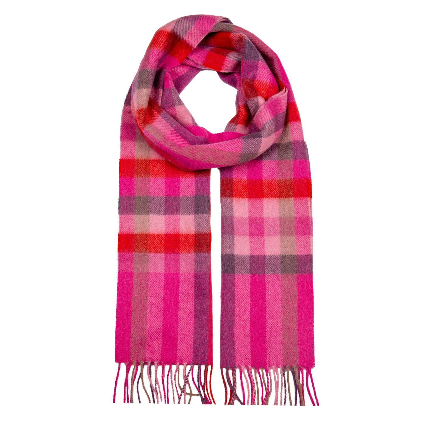 Heritage Plaid Check Cashmere Scarf With Tassels 9 Heritage Plaid Check Cashmere Scarf With Tassels - Image 9