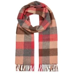 Heritage Plaid Check Cashmere Scarf With Tassels 24 Heritage Plaid Check Cashmere Scarf With Tassels -Dents Luxury Accessories Sales cashmere scarf chilli