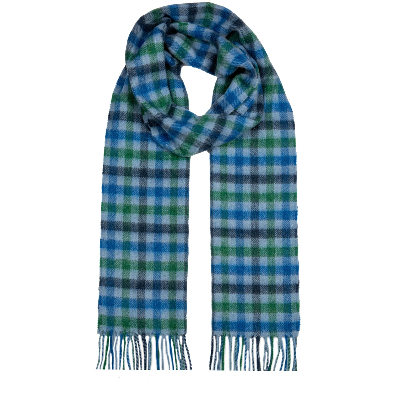 Heritage Bold Check Cashmere Scarf With Tassels 6 Heritage Bold Check Cashmere Scarf With Tassels - Image 6
